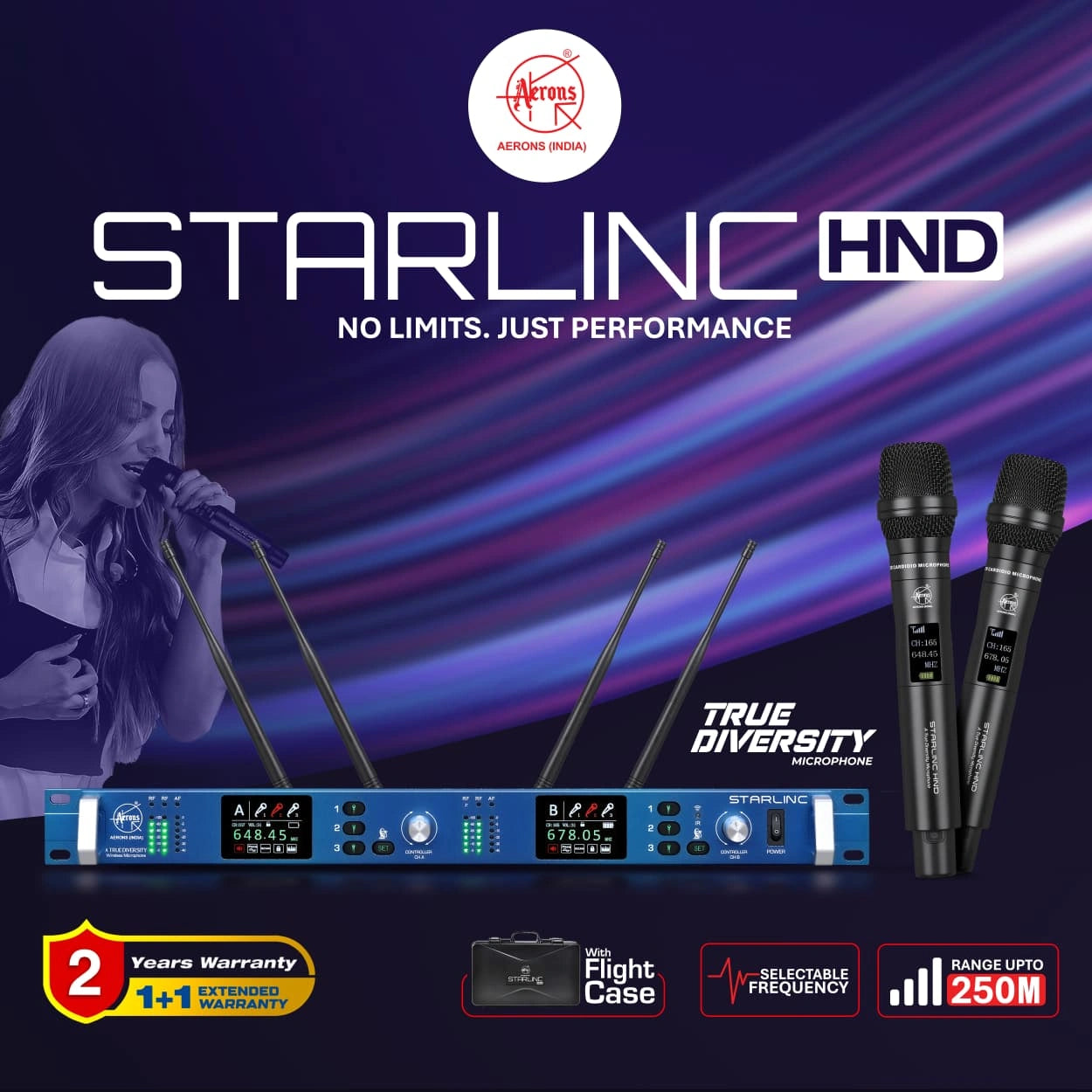 AERONS INDIA STARLINC HND WIRELESS MIC
