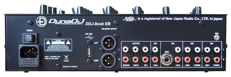 DDJ-8USB EB 4-Ch DJ Mixer with USB