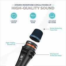 Digimore D-1090 Wire Microphone Ideal for Vocals, Singing, Live Performance & Public Gatherings