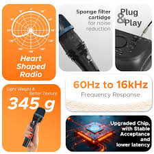 Digimore D-1090 Wire Microphone Ideal for Vocals, Singing, Live Performance & Public Gatherings